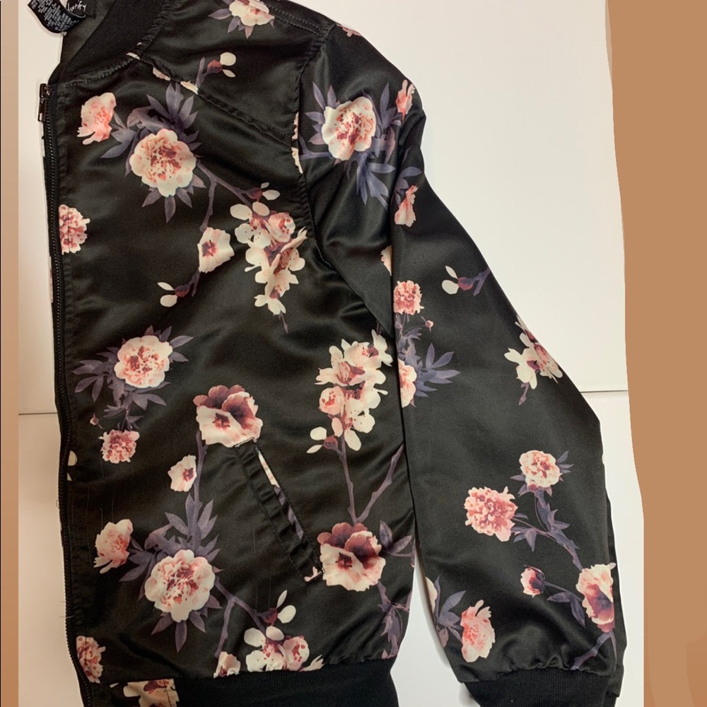 Flower Design Bomber Jacket from American Eagle